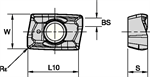 BDMT11T312 MILLING INSERT